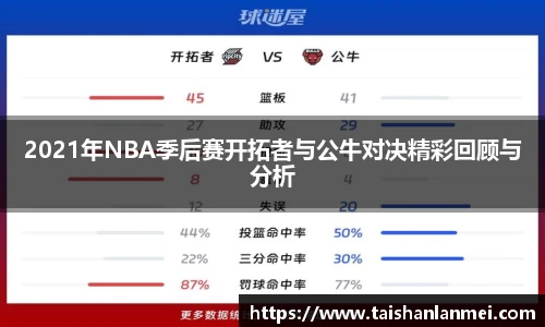 2021年NBA季后赛开拓者与公牛对决精彩回顾与分析